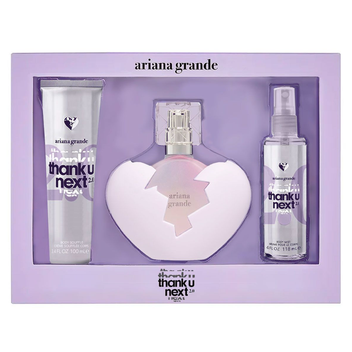 Thank U Next 2.0 by Ariana Grande 100ml EDP 3 Piece Gift Set