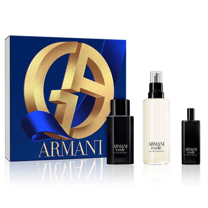 Armani Code by Giorgio Armani 75ml EDT 3 Piece Gift Set