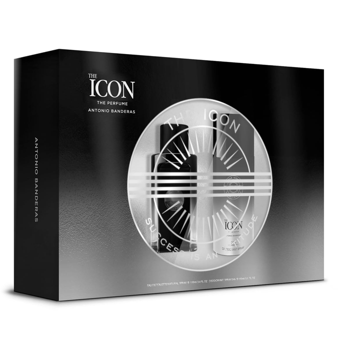 The Icon by Antonio Banderas 100ml EDP 2 Piece Gift Set