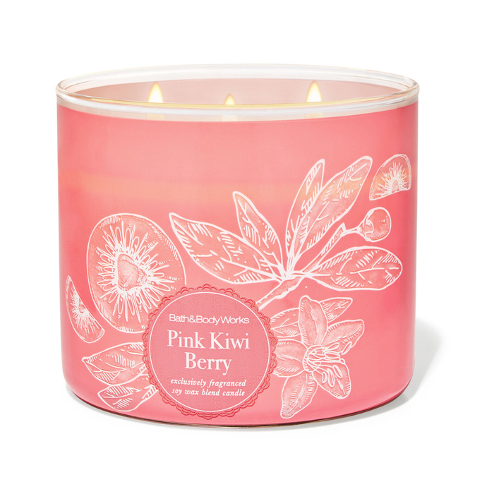 Pink Kiwi Berry by Bath & Body Works 3-Wick Scented Candle
