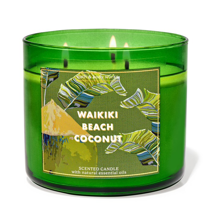 Waikiki Beach Coconut by Bath & Body Works 3-Wick Scented Candle