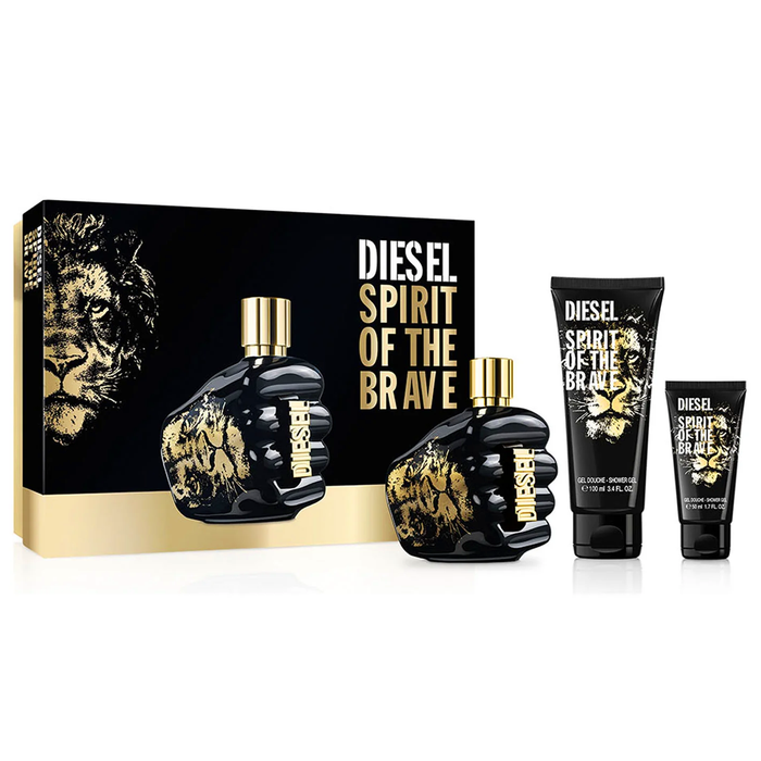 Spirit Of The Brave by Diesel 125ml EDT 3 Piece Gift Set