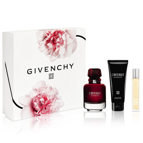 L'Interdit Rouge by Givenchy 80ml EDP 3 Piece Gift Set