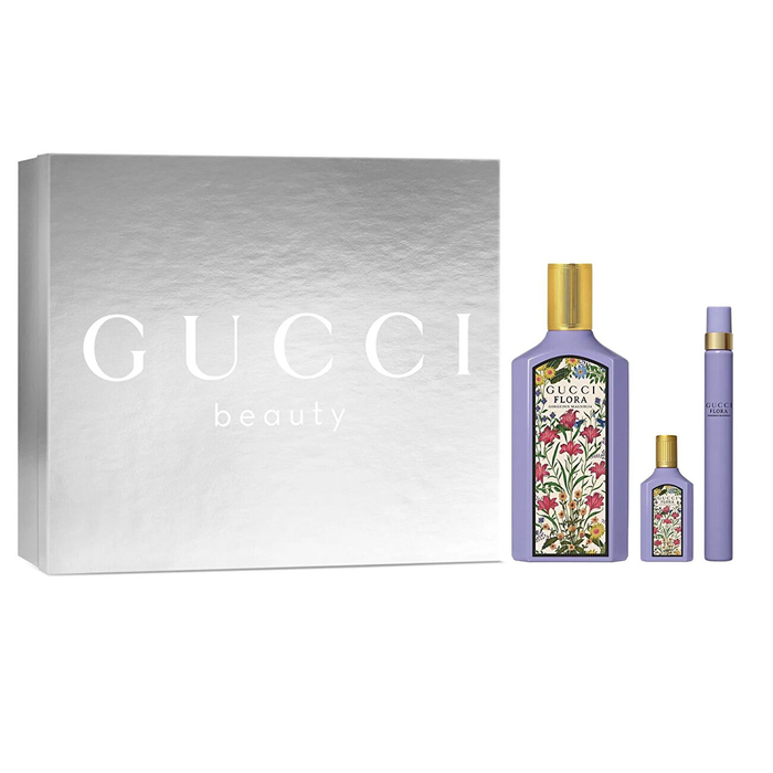 Gucci Flora Gorgeous Magnolia by Gucci 100ml EDP 3 Piece Gift Set