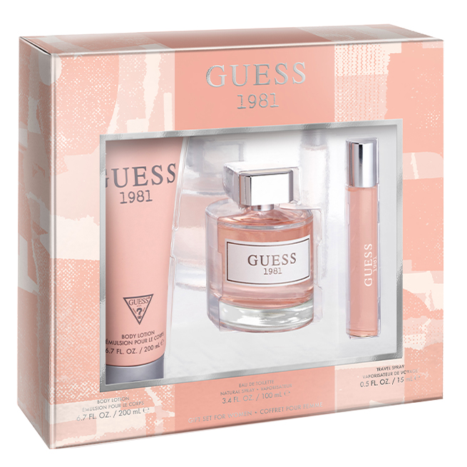 Guess 1981 by Guess 100ml EDT 3 Piece Gift Set for Women