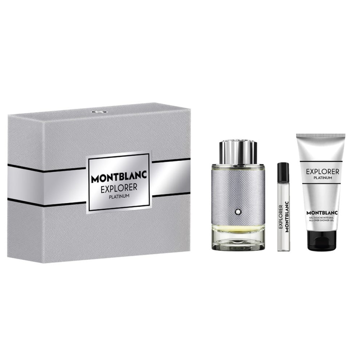 Explorer Platinum by Mont Blanc 100ml EDP 3pc Gift Set