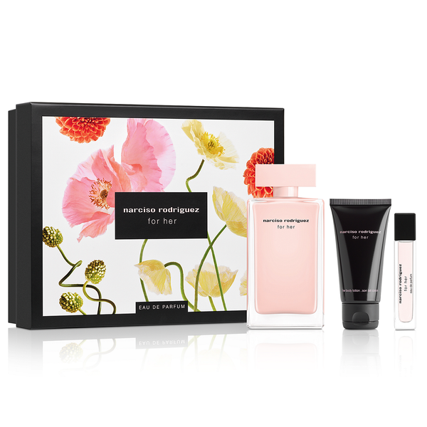 Narciso Rodriguez For Her 100ml EDP 3 Piece Gift Set
