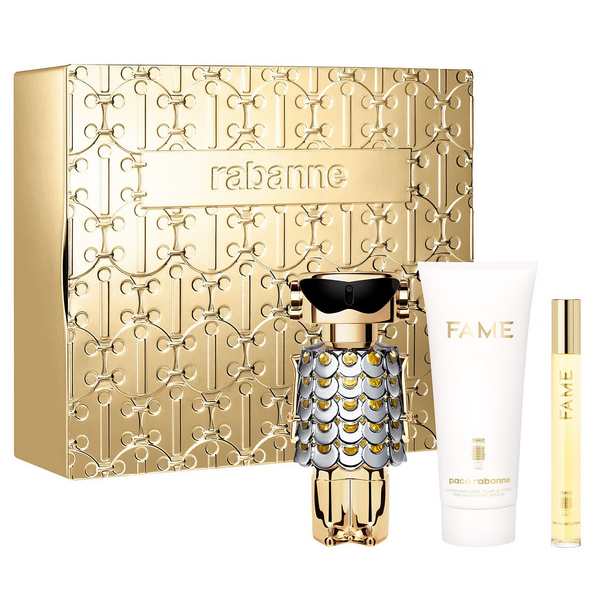 Fame by Paco Rabanne 80ml EDP 3 Piece Gift Set