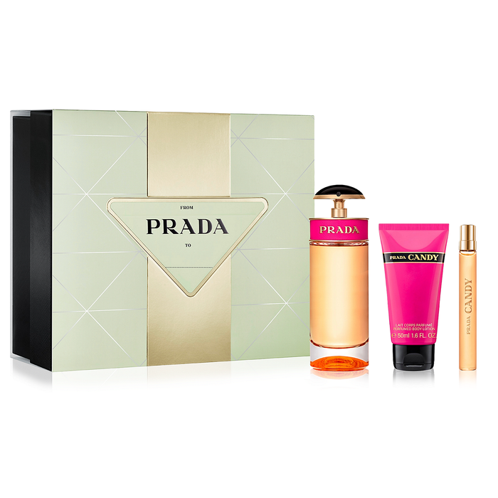 Prada Candy by Prada 80ml EDP 3 Piece Gift Set