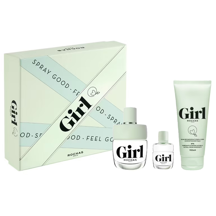 Rochas Girl by Rochas 100ml EDT 3 Piece Gift Set