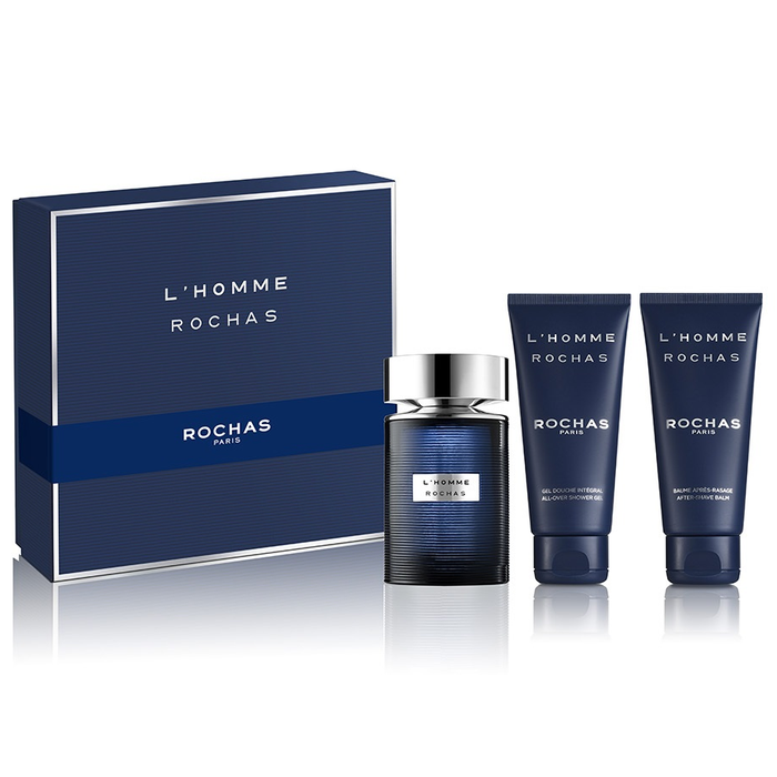 L'Homme Rochas by Rochas 100ml EDT 3 Piece Gift Set