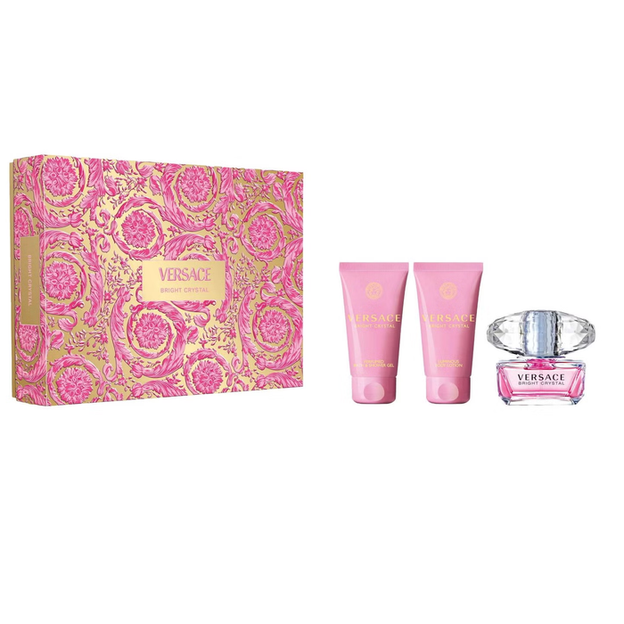 Bright Crystal by Versace 50ml EDT 3 Piece Gift Set