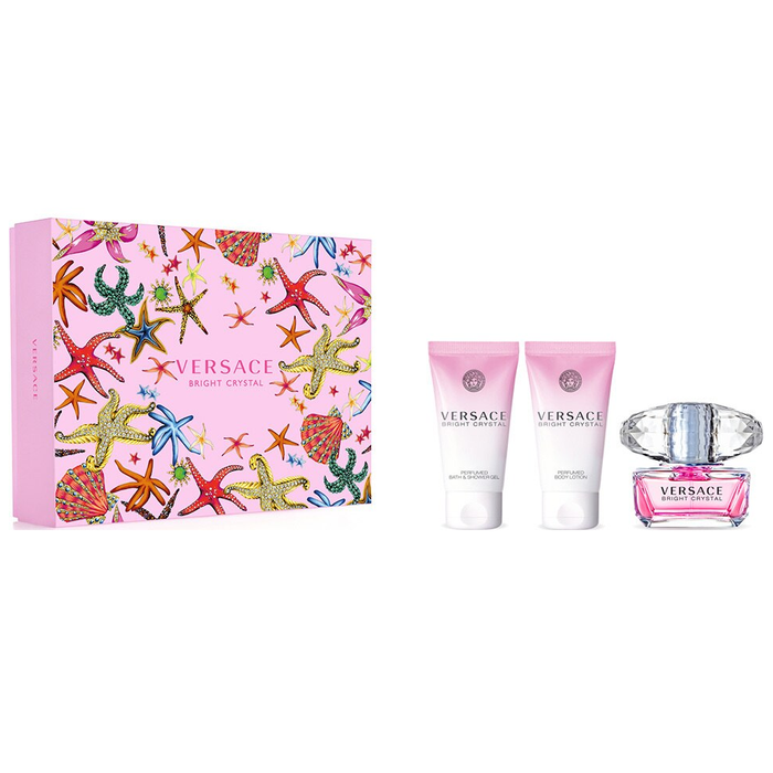 Bright Crystal by Versace 50ml EDT 3 Piece Gift Set