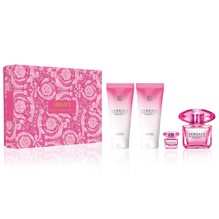 Versace Bright Crystal Absolu 90ml EDP 4 Piece Gift Set