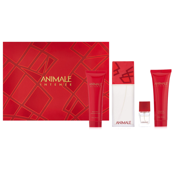 Animale Intense by Animale 100ml EDP 4 Piece Gift Set