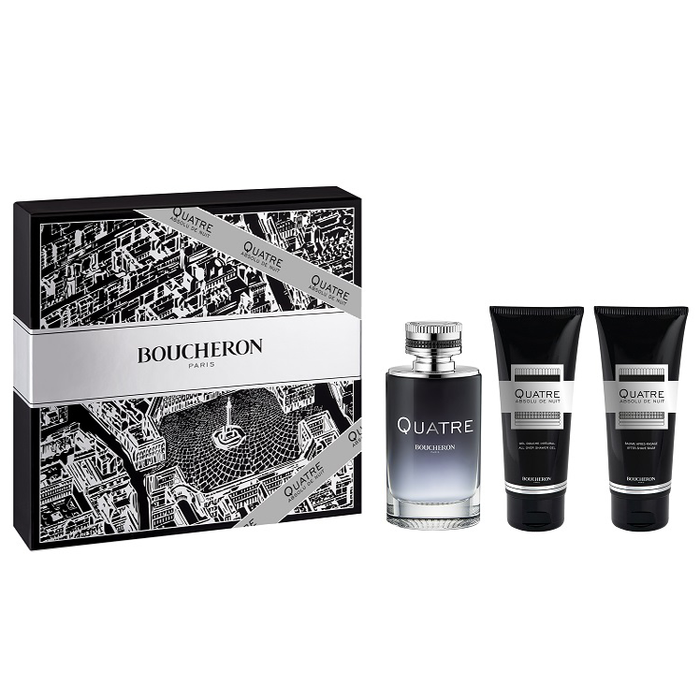 Quatre Absolu De Nuit by Boucheron 100ml EDP 3pc Set