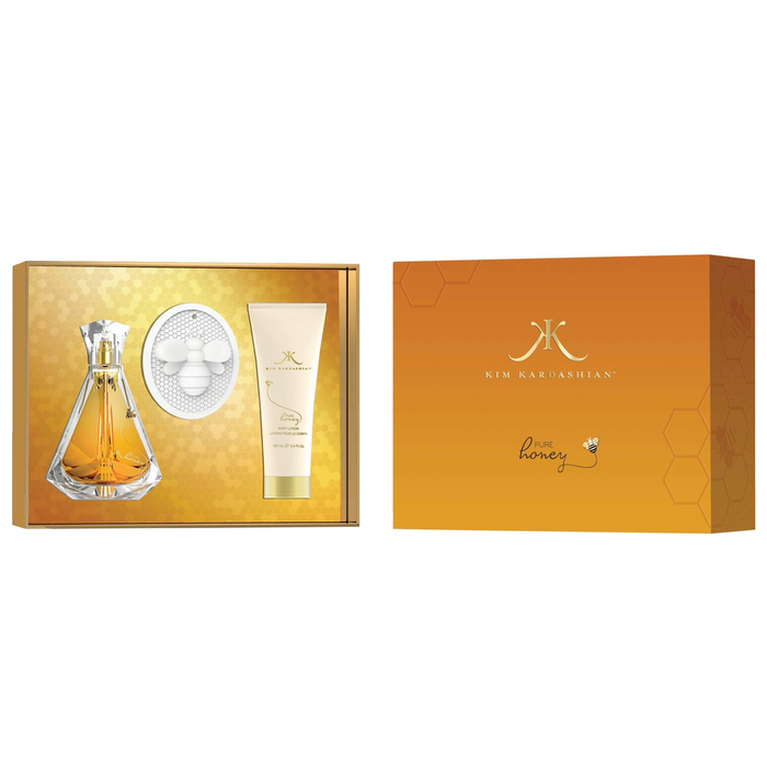 Pure Honey by Kim Kardashian 100ml EDP 3 Piece Gift Set