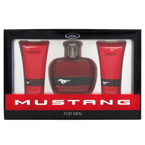 Mustang Red by Ford 100ml EDT 3 Piece Gift Set