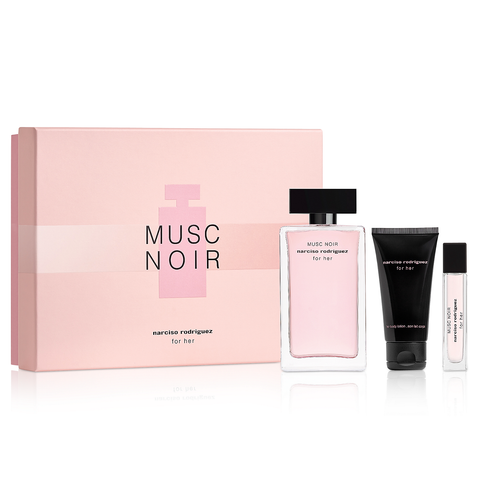 Musc Noir by Narciso Rodriguez 100ml EDP 3 Piece Gift Set
