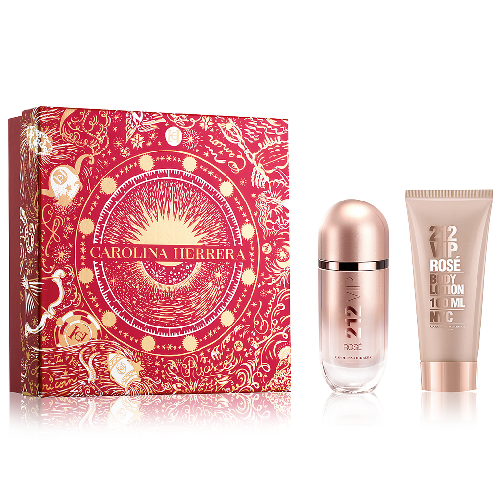 212 VIP Rose by Carolina Herrera 80ml EDP 2pc Gift Set Perfume NZ