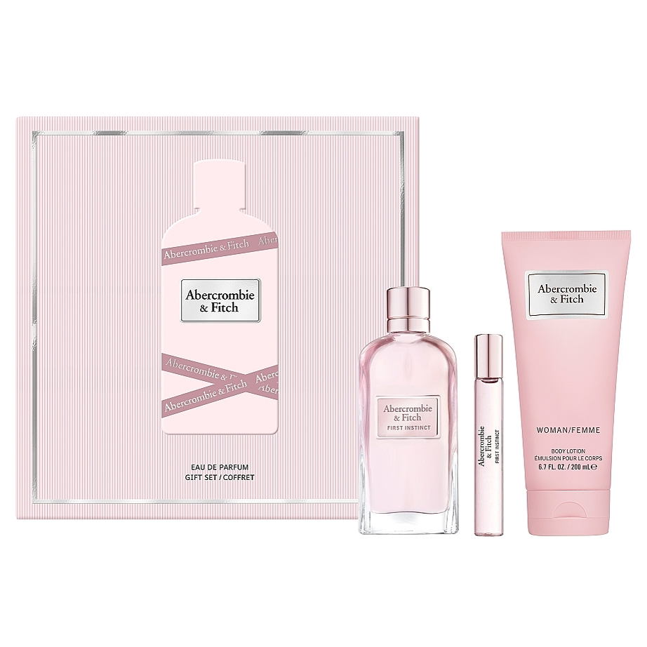 First Instinct by Abercrombie & Fitch 100ml EDP 3 Piece Gift Set ...