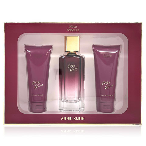 Love Rose Absolute by Anne Klein 100ml EDP 3pc Gift Set