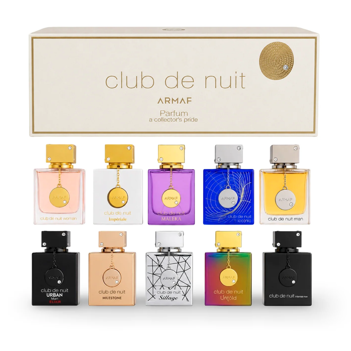 Club De Nuit Parfum Collection by Armaf 10 Piece Gift Set — Perfume NZ