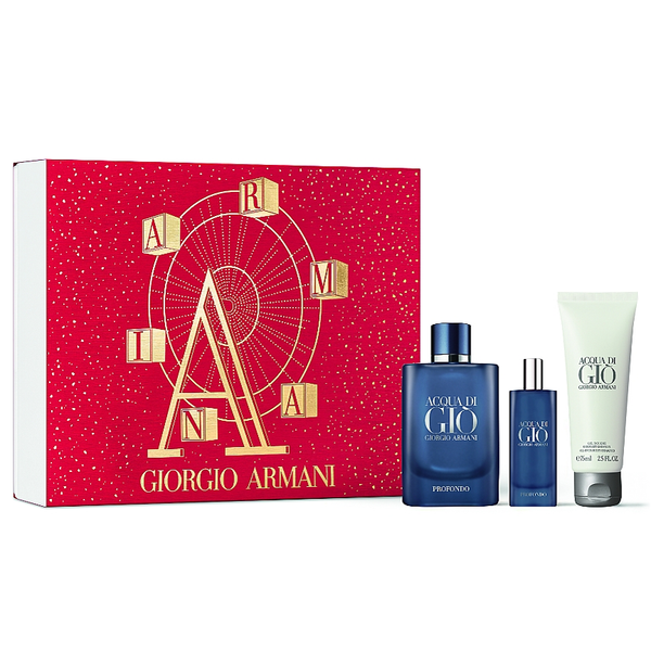 Acqua Di Gio Profondo by Giorgio Armani 125ml EDP 3pc Gift Set