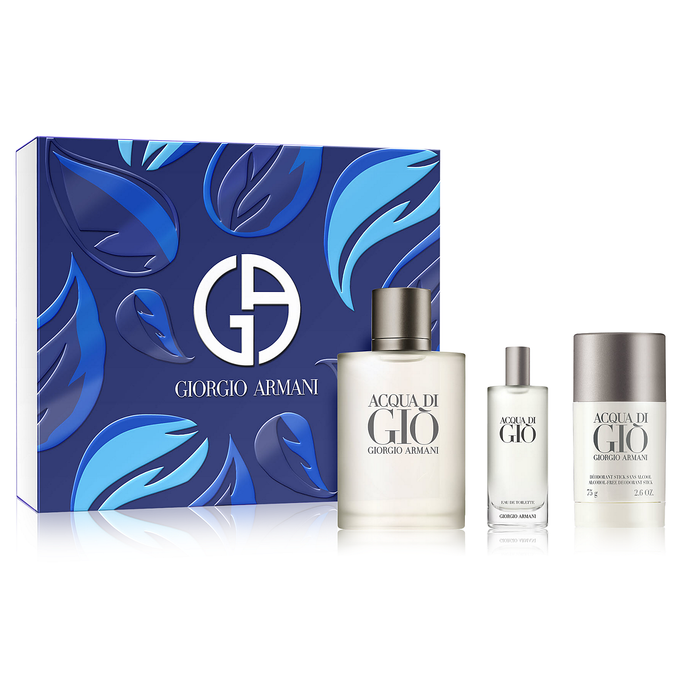 【新品未使用未開封】Giorgio Armani Acqua di Gioセット Acqua Di Gio by Giorgio Armani 100ml EDT 3 Piece Gift Set