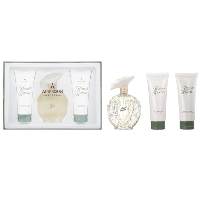 Histoire D'Amour by Aubusson 100ml EDT 3 Piece Gift Set