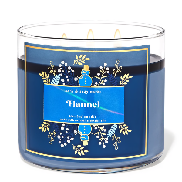 Flannel by Bath & Body Works 3-Wick Scented Candle