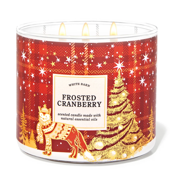 Frosted Cranberry by Bath & Body Works 3-Wick Scented Candle