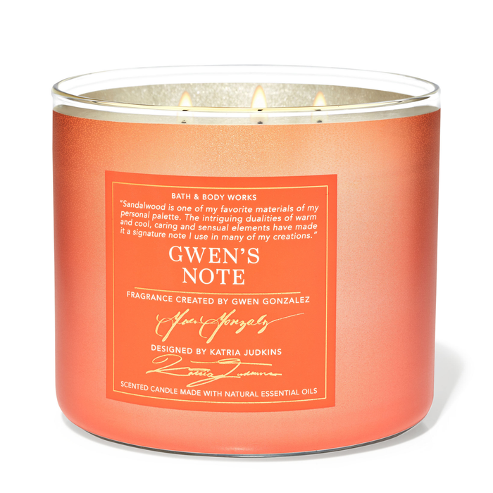 Gwen's Note by Bath & Body Works 3-Wick Scented Candle