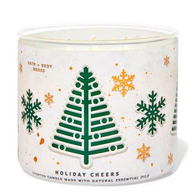 Juego de velas navideñas de 3 mechas de Bath & Body Works