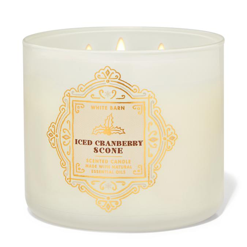 Iced Cranberry Scone by Bath & Body Works 3-Wick Scented Candle