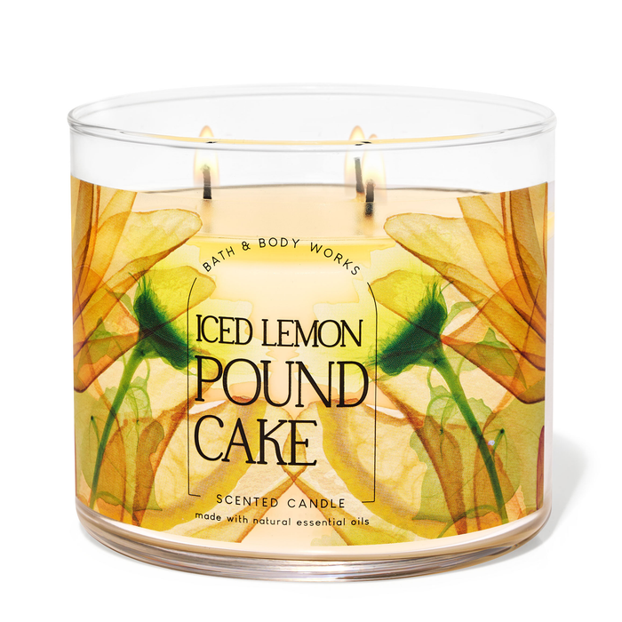 Iced Lemon Pound Cake by Bath & Body Works 3-Wick Scented Candle