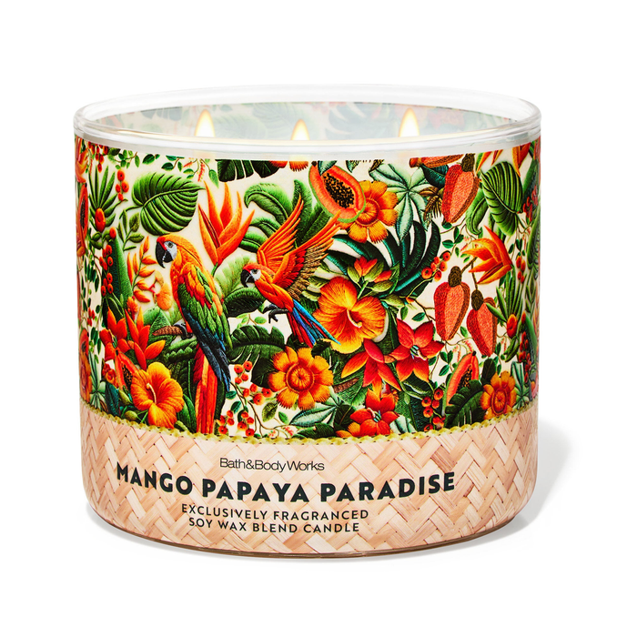 Mango Papaya Paradise by Bath & Body Works 3-Wick Scented Candle