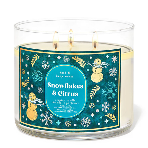 Snowflakes & Citrus by Bath & Body Works 3-Wick Scented Candle