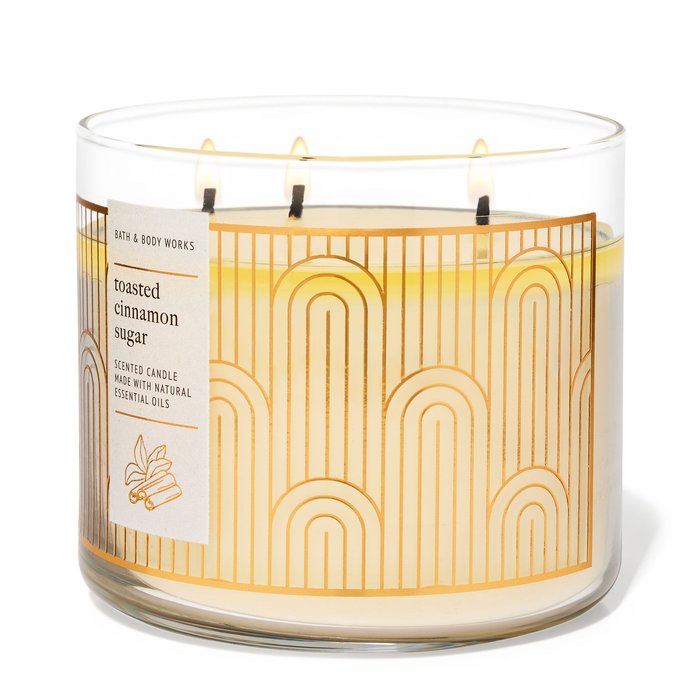 Toasted Cinnamon Sugar by Bath & Body Works 3-Wick Scented Candle