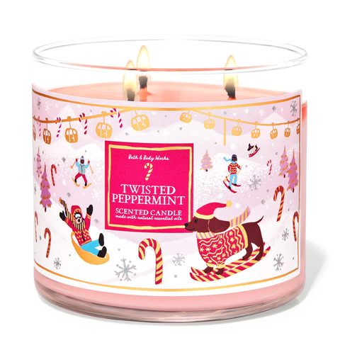Twisted Peppermint by Bath & Body Works 3-Wick Scented Candle