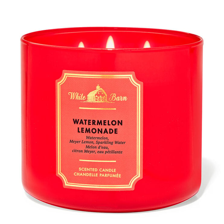 Watermelon Lemonade by Bath & Body Works 3Wick Scented Candle Perfume NZ