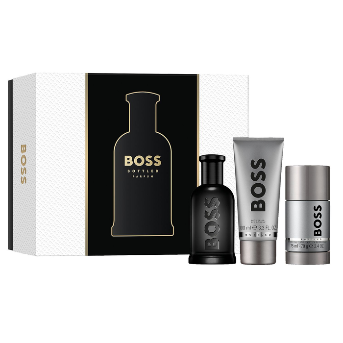 Boss Bottled by Hugo Boss 100ml Parfum 3 Piece Gift Set