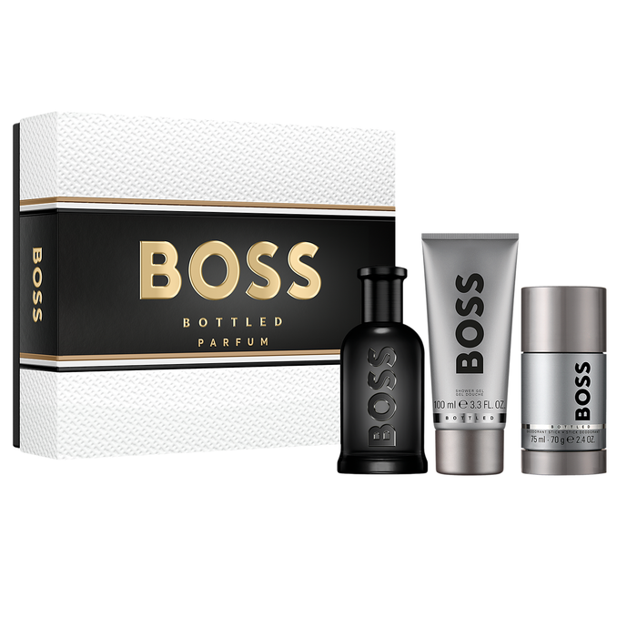 Boss Bottled by Hugo Boss 100ml Parfum 3 Piece Gift Set