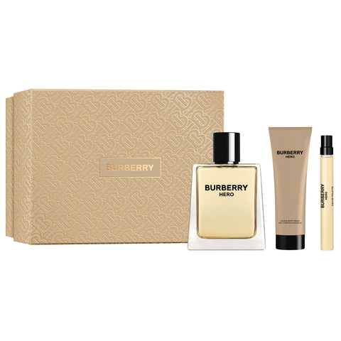 Burberry Hero by Burberry 100ml EDT 3 Piece Gift Set