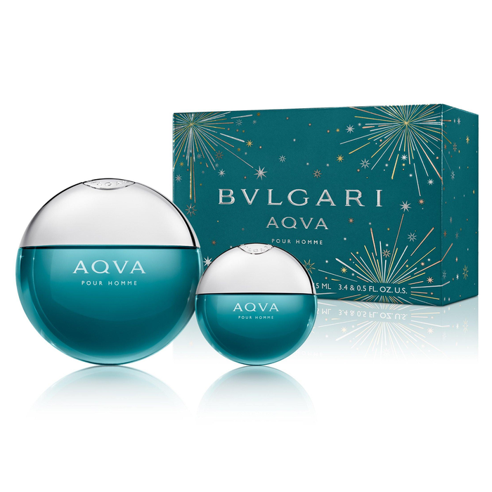 Aqva Pour Homme by Bvlgari 100ml EDT 2 Piece Gift Set