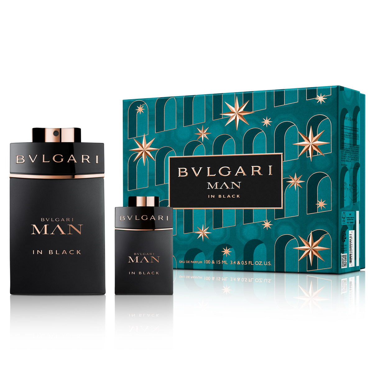Man In Black by Bvlgari 100ml EDP 2 Piece Gift Set — Perfume NZ
