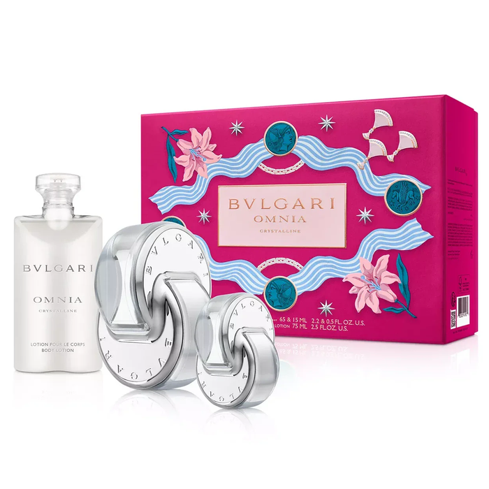 Omnia Crystalline by Bvlgari 65ml EDT Piece Gift Set — Perfume NZ