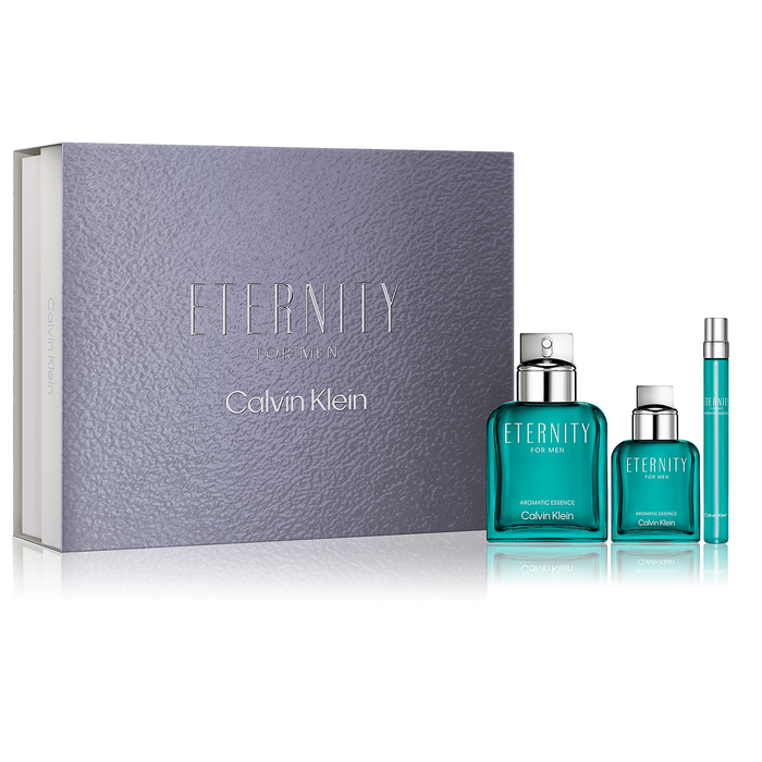 Eternity Aromatic Essence by Calvin Klein 100ml Parfum 3pc Gift Set