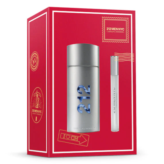 212 Men NYC by Carolina Herrera 100ml 2 Piece Gift Set Perfume NZ