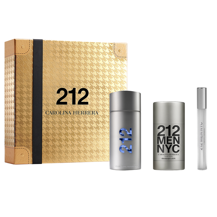 212 Men NYC by Carolina Herrera 100ml EDT 3 Piece Gift Set